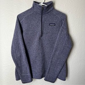 Patagonia Better Sweater | Quarter Zip Fleece Jacket | Sz M | Lupine Purple